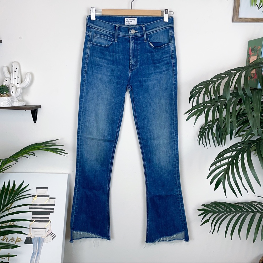 Mother denim The Runaway Step Fray Light Blue
